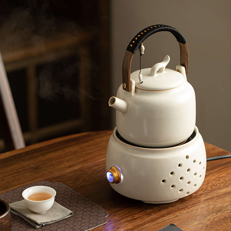 德化陶瓷苏打釉煮茶壶室内家用电陶炉煮茶炉器具明火泡茶烧水壶