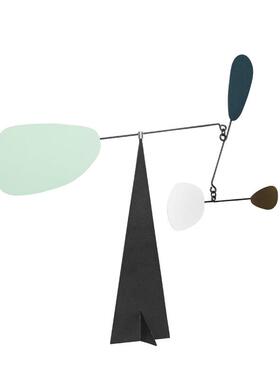 现代简品约创意属何平衡摆件客厅书房书几桌书柜家居装饰金KWP摆