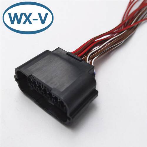 MG645724-5 线束AMP连接器174354-2/174352-2汽车防水公母对接DJ