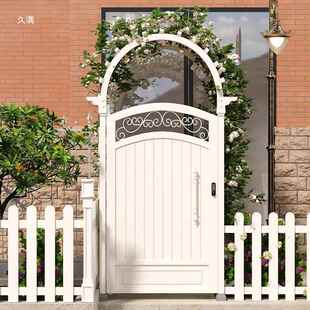 铝合金入户门农村自建拱门户外不锈钢爬藤架别墅庭院门小区花园门