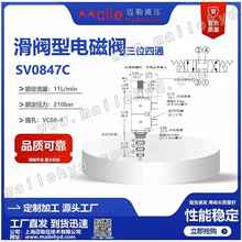 现货供应三位四通插装式电磁换向阀SV08-47C替代海德福斯