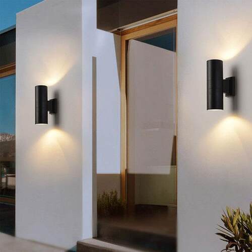 LED洗墙灯户外防水走廊外墙上下双头壁灯别墅酒店大门口双向射灯