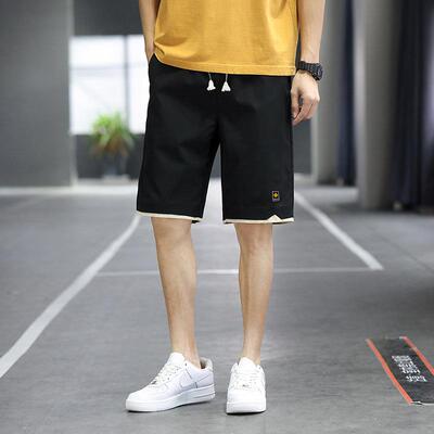 Men’s 3-Pack Faux Two-Piece Panel Casual Shorts, Drawstring