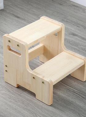 A9L儿童实木脚踏沙发踏脚凳家用宝宝梯垫脚凳办公室台阶凳浴室换