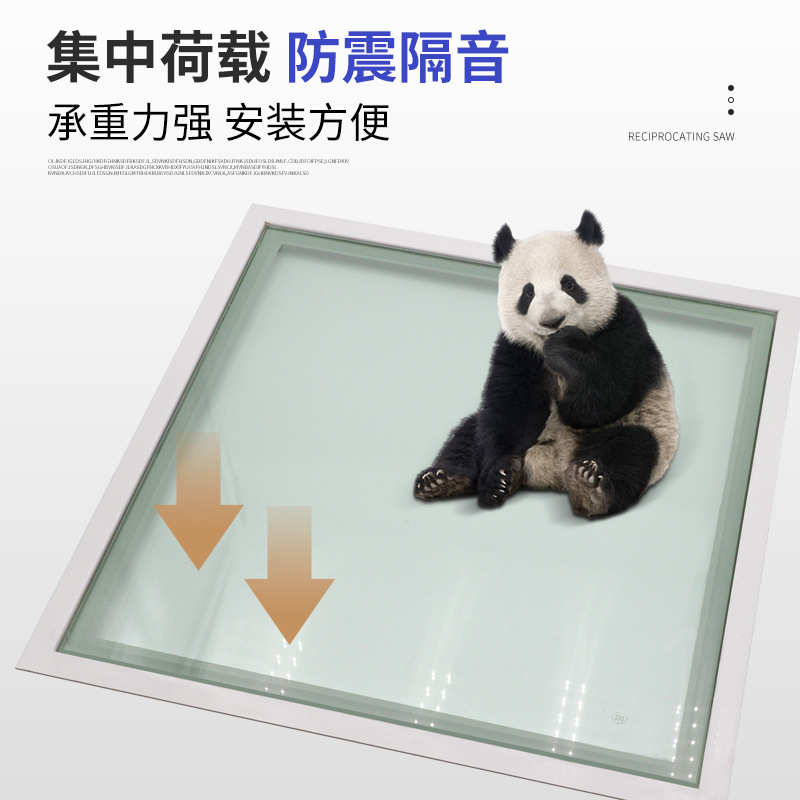 地板玻璃抗压全钢透明地板   地板 玻璃地板静电活动钢化玻璃机房