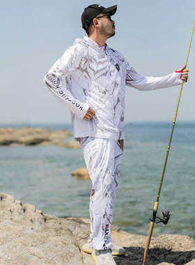 沃克森琦新款夏季连帽钓鱼服上衣