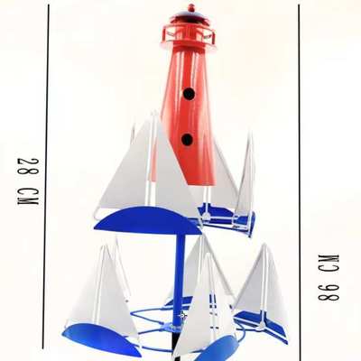 Sailing windmill户外帆船风车独特造型园林摆件风车新品风车帆船