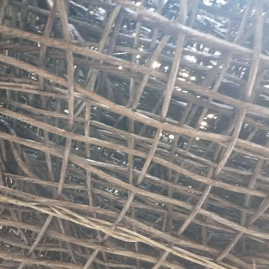 编织钢丝绳网兜垃圾建筑光面钢丝网砖块不锈钢起重吊网绳子吊绳