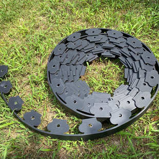 围圈边带隔草坪树型板加厚收绿化挡隔离带条石阻板根土塑料草根l