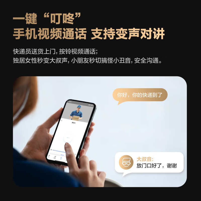 萤石云DL20FV智能人脸识别锁家用密码门锁无需指纹防盗锁电子锁