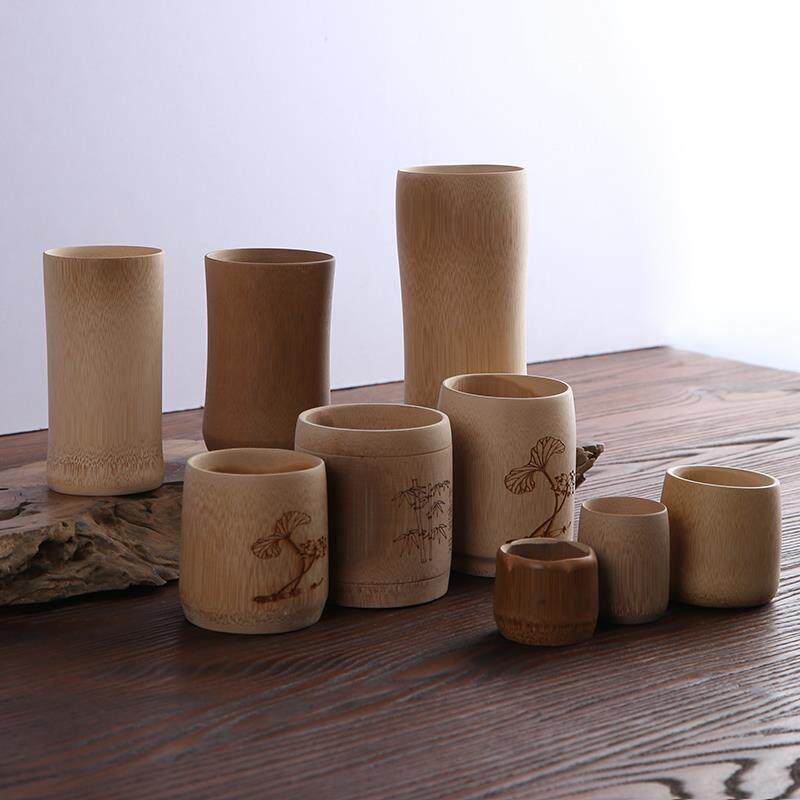 竹杯竹乡 天然 茶杯 碳化小竹杯 外婆家水杯 外贸酒杯 刻字定制