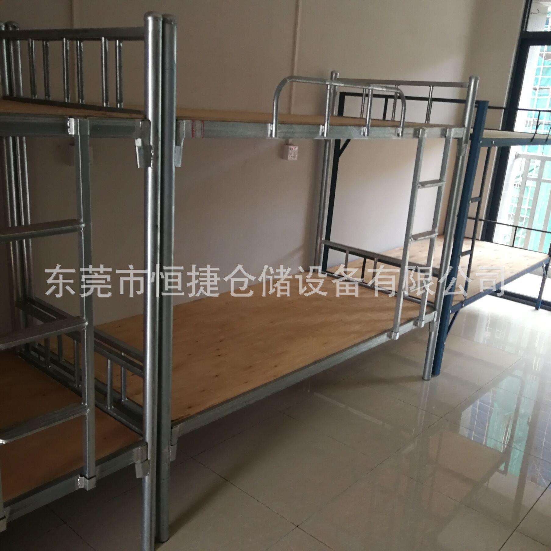 东莞厂家直销员工宿舍双层铁架床工地工人铁架床学校宿舍双层铁床