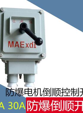 防爆倒顺开关380V三相60A正反转电机倒顺转换控制开关BQXN30A