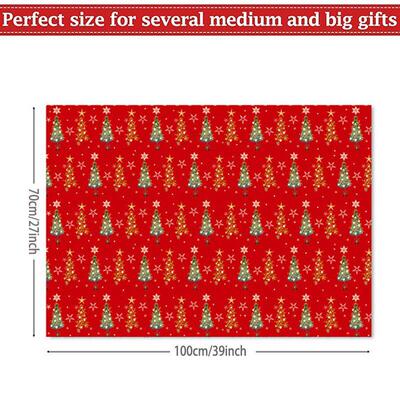 2Pcs Christmas Wrapping Paper 27 x 39 Gift wrapper paper