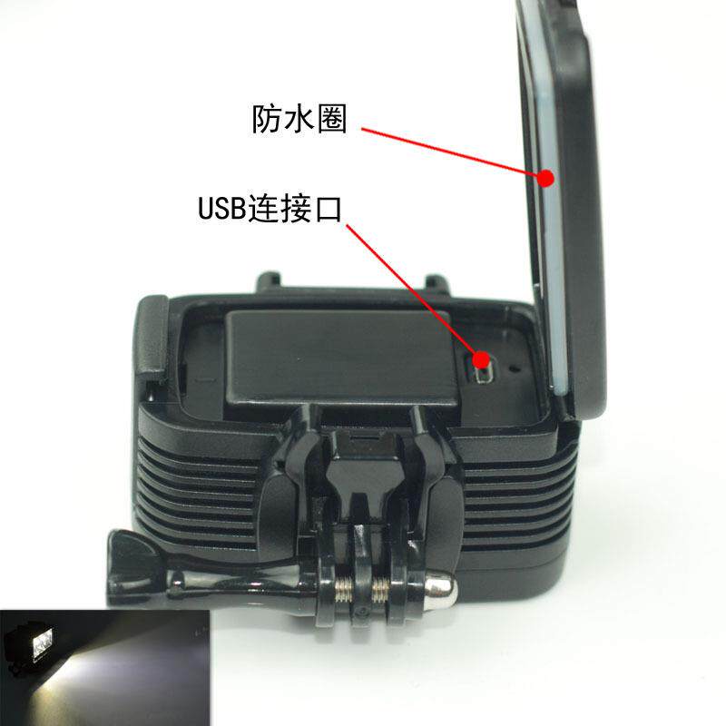 厂家直销水gopEr配件相机无品牌/潜水补光灯o40m下防水摄影灯20/6