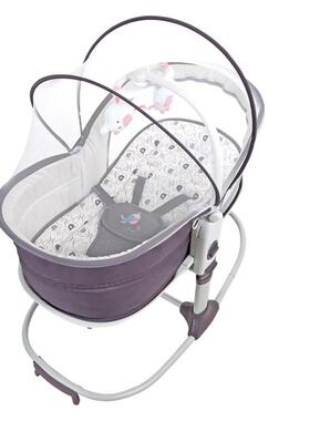 mas安tel儿a儿摇床可升降便携式PMF摇床电震动抚新生床边床婴可坐