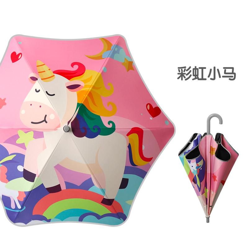 圆角儿童雨伞男童女孩小学生上学专用幼儿园女童伞太阳小雨伞1602
