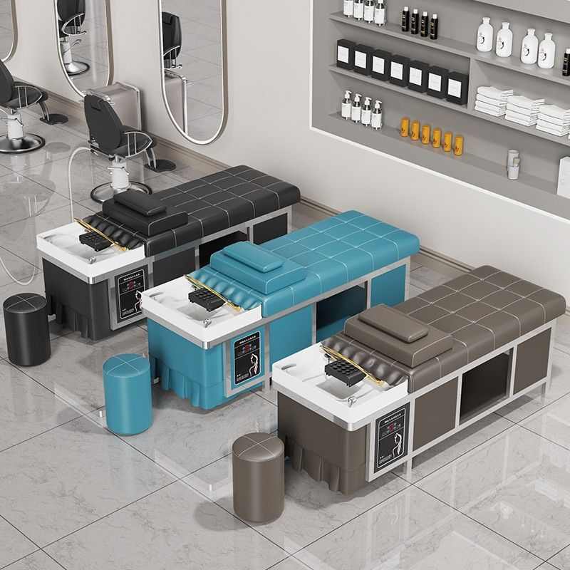 泰式不锈钢头疗洗头床发廊理发店专用智能恒温水循环美容美发按摩