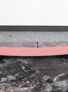 新中式条案金属托盘摆件样板房售楼处酒店茶室禅意茶几桌面装饰品