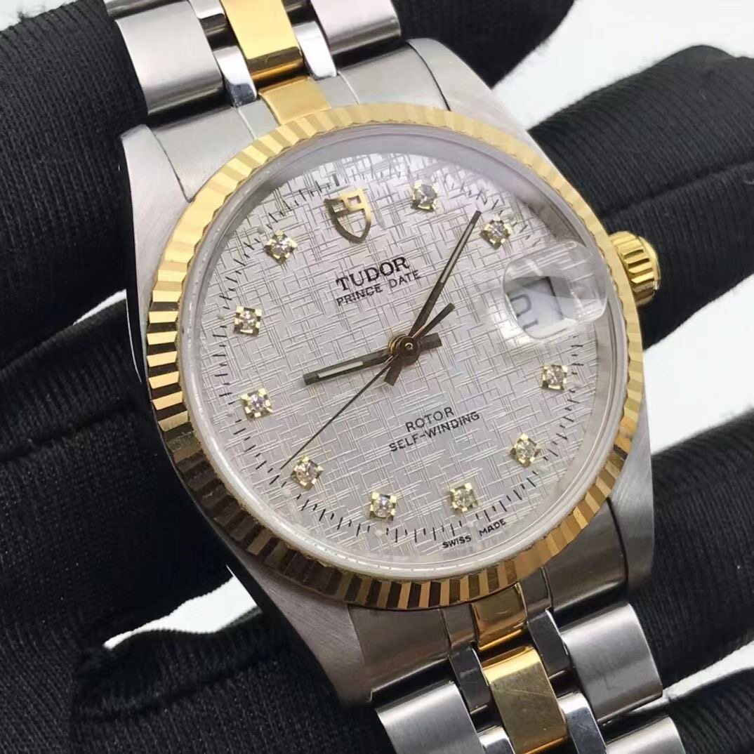 先鉴后发 98新34mm帝舵王子系列日历74033-0006自动机械男表正品