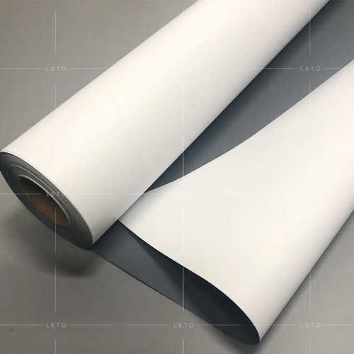 热销展架PVC户外喷绘遮光灰背易拉宝弱溶剂PVC纸广告牌宣传栏招牌