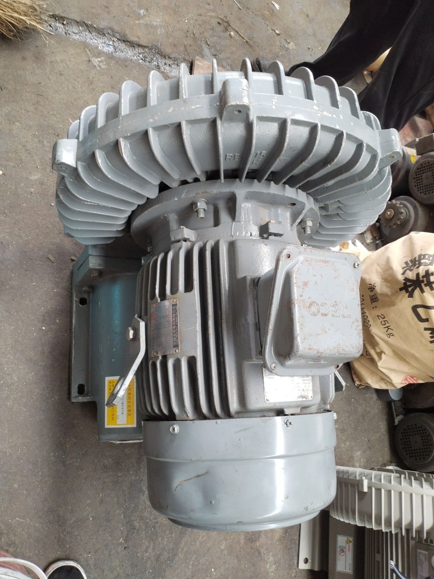 全风旋涡风机增氧机11千瓦，电压三相380V，二手拆机实物拍