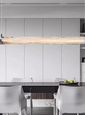 意612式极简云字台雾玻璃灯设计师现代轻奢简约餐厅吧岛台一长条