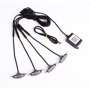 RGB七彩APP控制 LED日行灯 警示灯示宽灯 猛禽改装 汽车中网小黄灯