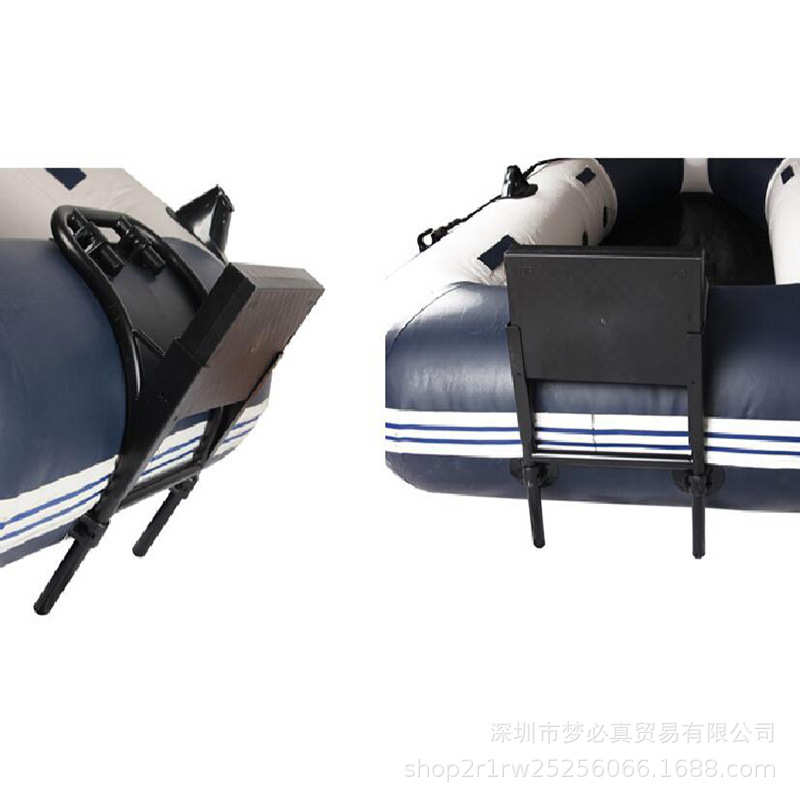 固定架推进器皮划艇竖支架船支机充气架外挂架板马达船橡皮艇尾板