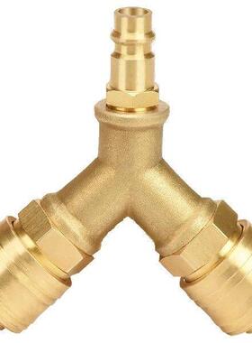 1/4 Interface Connector 3 Way Air Splitter Nickel Plated