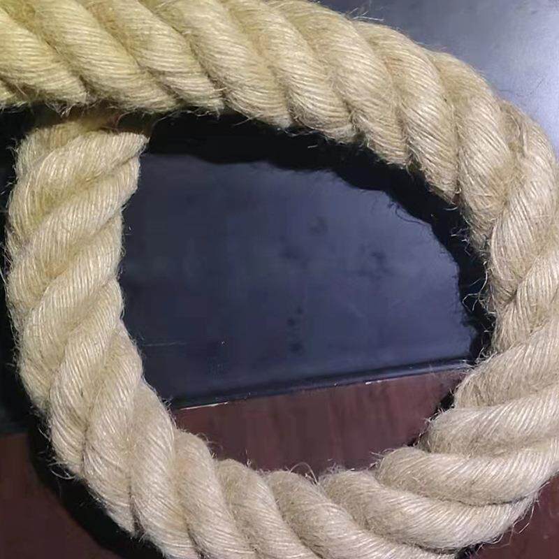 麻绳攀爬绳含钢丝 拔河绳 体能战绳 健身房甩绳