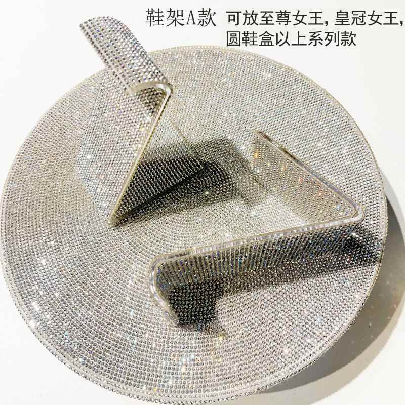 手工制作全水钻鞋架 鞋架高跟鞋展示结婚平板鞋展示