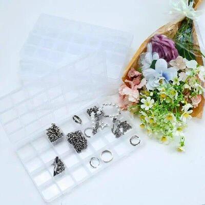 Jewelry Box Organizer 28 Grid Storage Case For Art Crafts