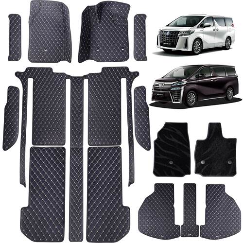 适用埃尔法40系Alphard30系右舵脚垫港版威尔法Vellfire地垫地毯
