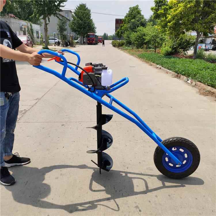 两冲程大功DMB率8单人汽油地钻机坑树造林4挖机多种植规格钻头