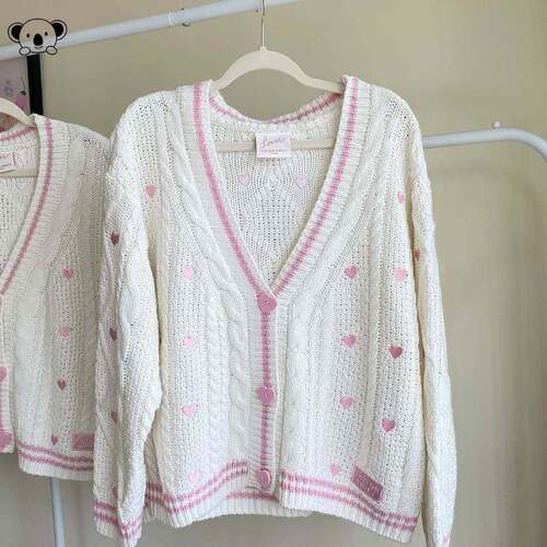 X 14403 Women Versatile Sweater Cardigan Sweet Warm毛衣开衫