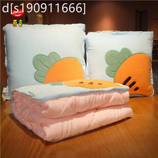 抱枕被子两用汽车靠垫被二合一护腰靠枕办公室空调被午睡枕宿舍