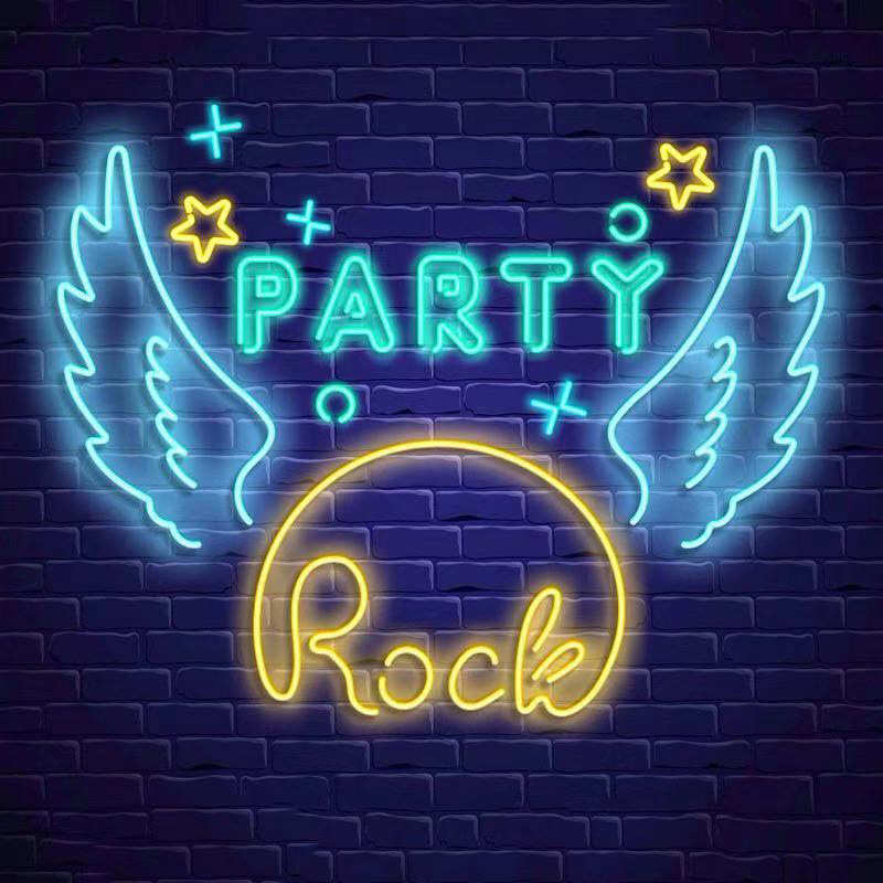 网红LED霓虹灯带烧烤酒吧清吧装饰ins造型门头字母logo发光字牌