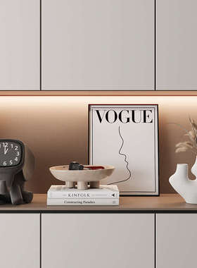 电视柜装饰 匠入户十三 现代简约钟表桌面玄关客厅摆件装饰品时钟