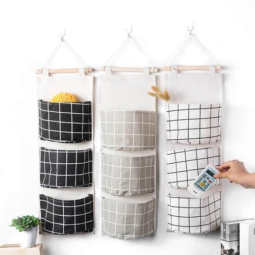 Home Minimalist Fashion Printed Cotton Linen Fabric Hanging