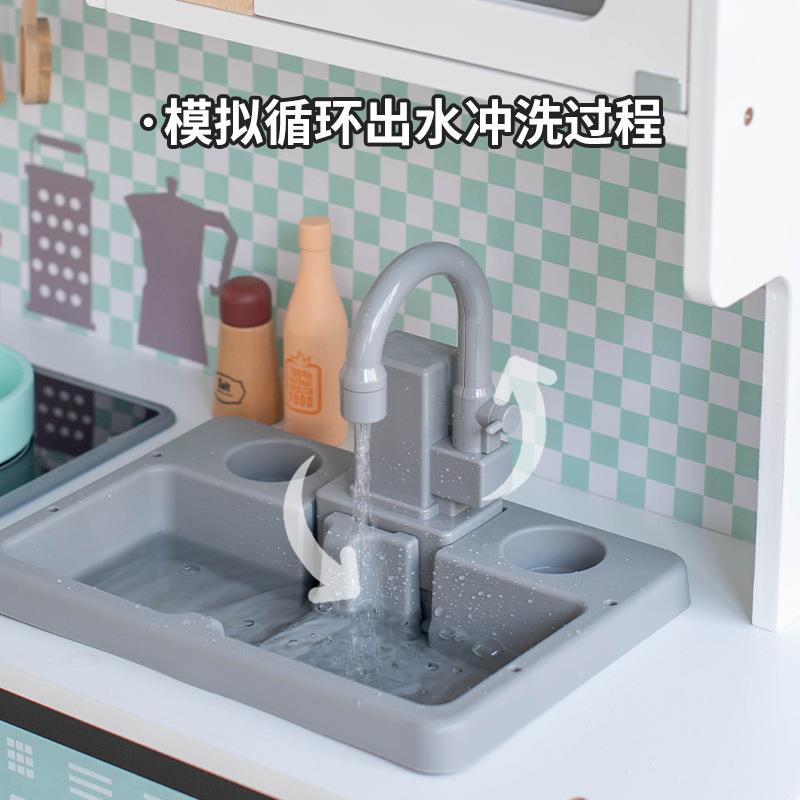 童木循制过家家声光环562出水冰箱厨房套儿装亲子互制冰动机做饭