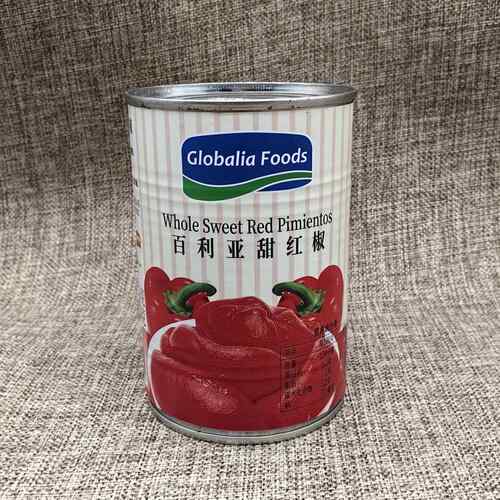 西班牙进口百利亚甜红椒 390g去皮红甜椒罐头sweet red pimientos