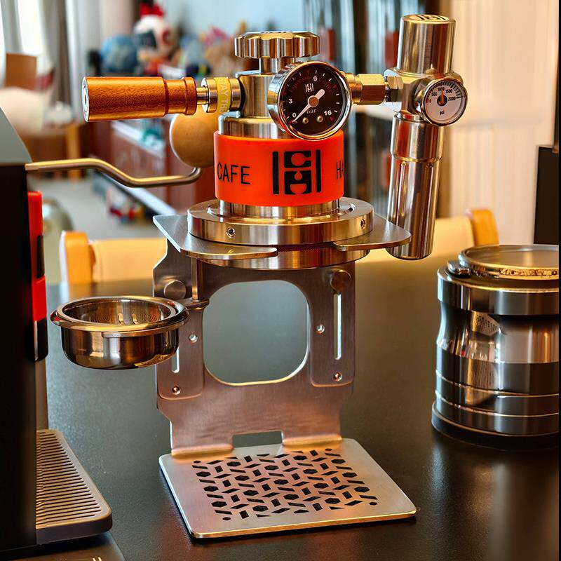 昊晨气动咖啡机G62手柄款意式浓缩咖啡萃取气动咖啡壶家用可携式