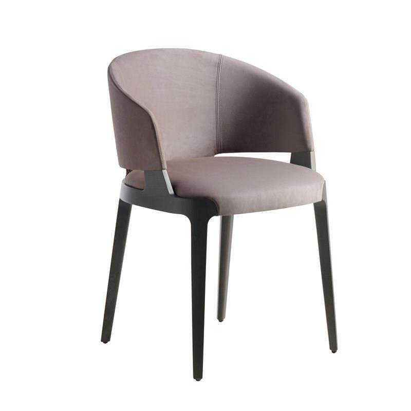 意式极简餐椅简约轻奢真皮椅子家用靠背休闲 椅设计师北欧实木书