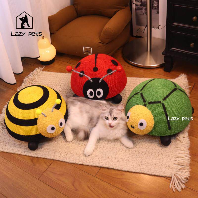 Lazy pets猫抓板剑麻猫抓柱可爱动物造型猫爬架耐抓不掉屑猫玩具