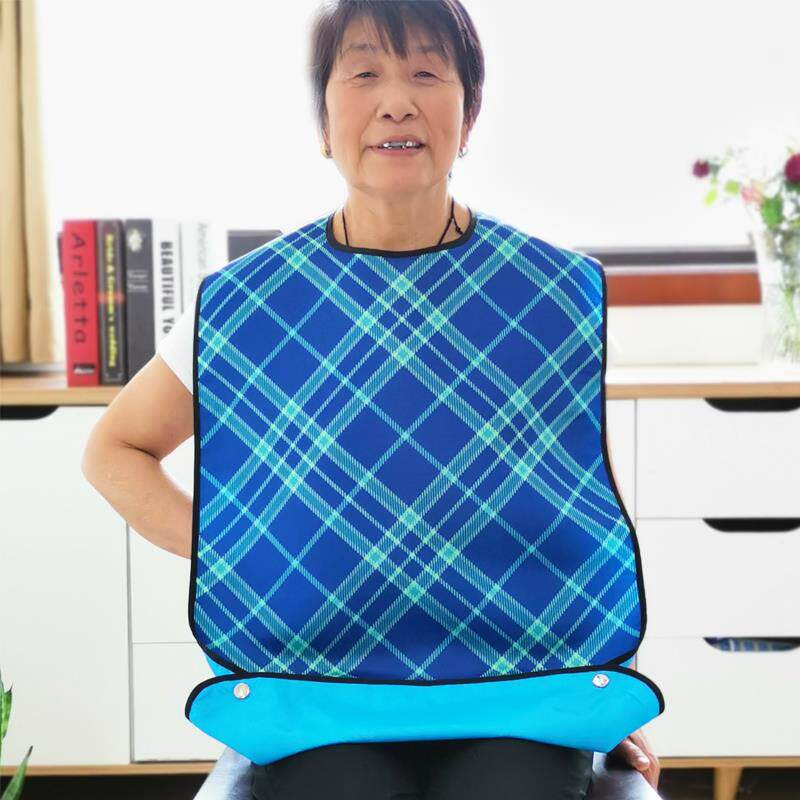 老人围兜吃饭围兜防漏饭大号罩衣老年人专用喂 饭口水巾防油污大