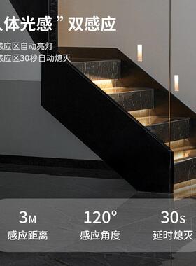 无框地脚灯防卧水嵌入式楼梯走廊道边过户外室智能人FFB体感应墙
