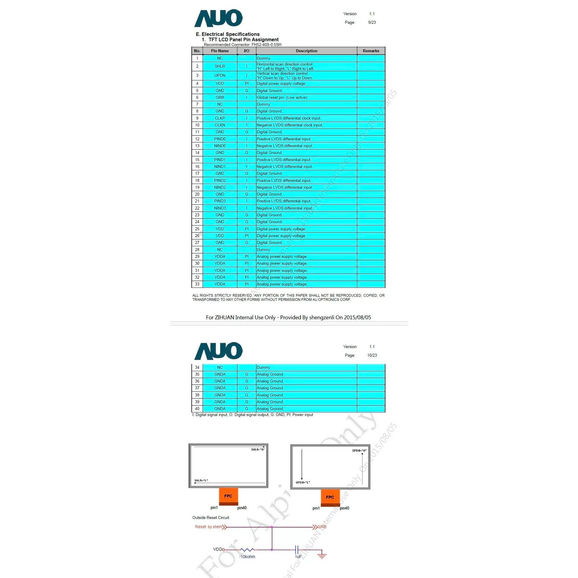 10.1寸车载导航显示屏C101EAN01.0