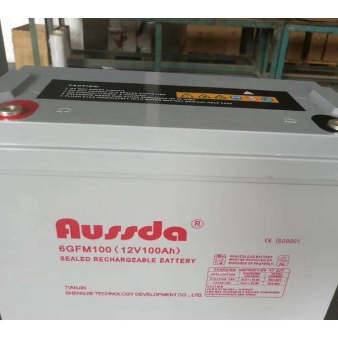 奥斯达蓄电池6GFM100免维护12V100AH太阳能 直流屏 UPS电源