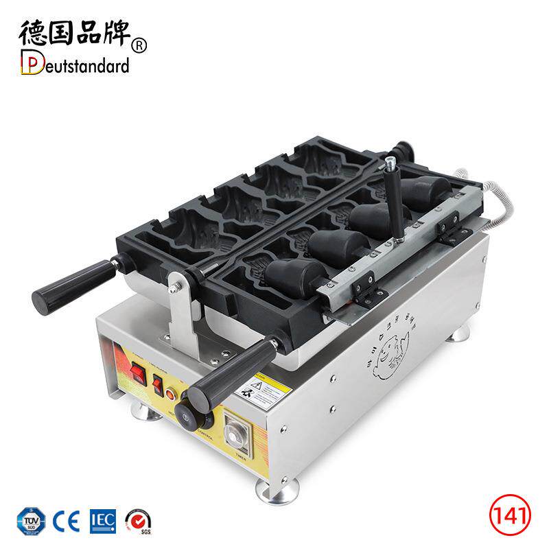 烘烤鲷鱼烧韩国大口鲷鱼烧机舌头可加热旋转温控冰淇淋鲷鱼烧雪糕